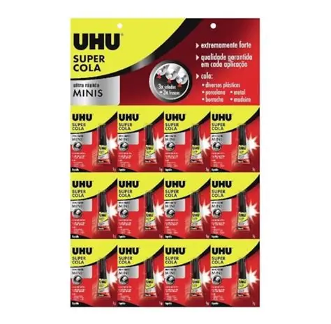 Cola Rápida 1g UHU Super Mini Blister 12un