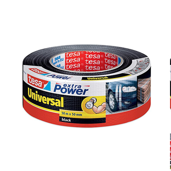 Fita Adesiva Tecido 50mmx50m Multiusos Preto